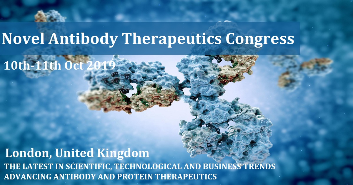 Novel Antibody Therapeutics Congress October 10 11 19 London Uk United Kingdom
